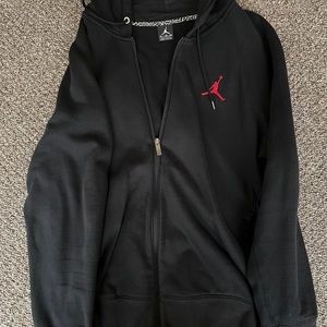 Jordan Black XL Zipped Hoodie